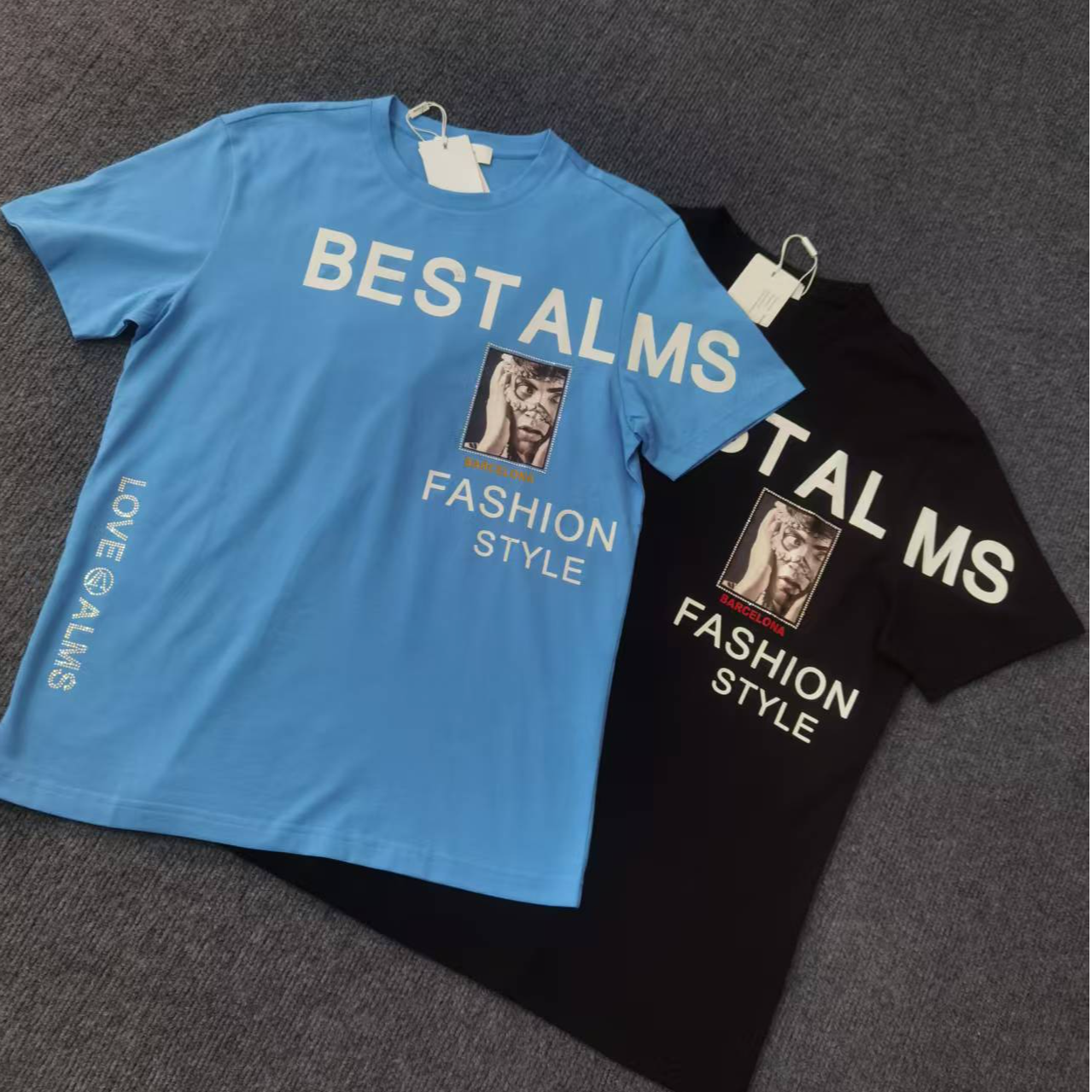 dt695男士轻奢夏季欧货潮牌短袖瑕疵品