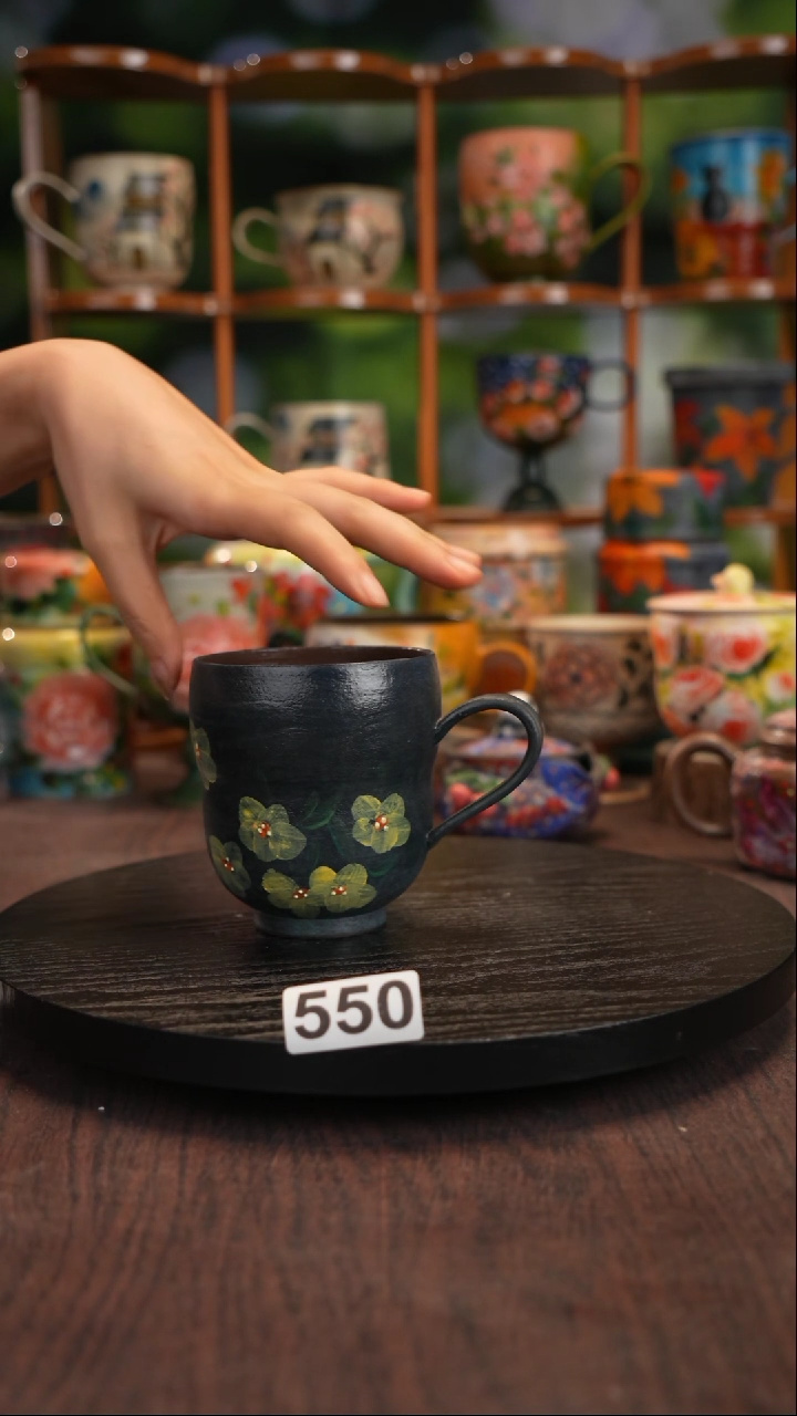 景德镇手绘陶瓷紫砂杯