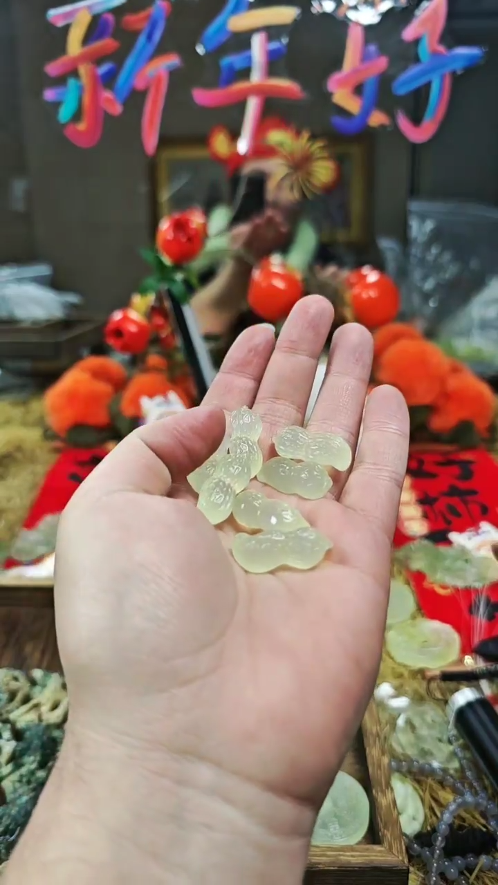 【闪购商品】蛇纹石玉颈饰合金吊坠9