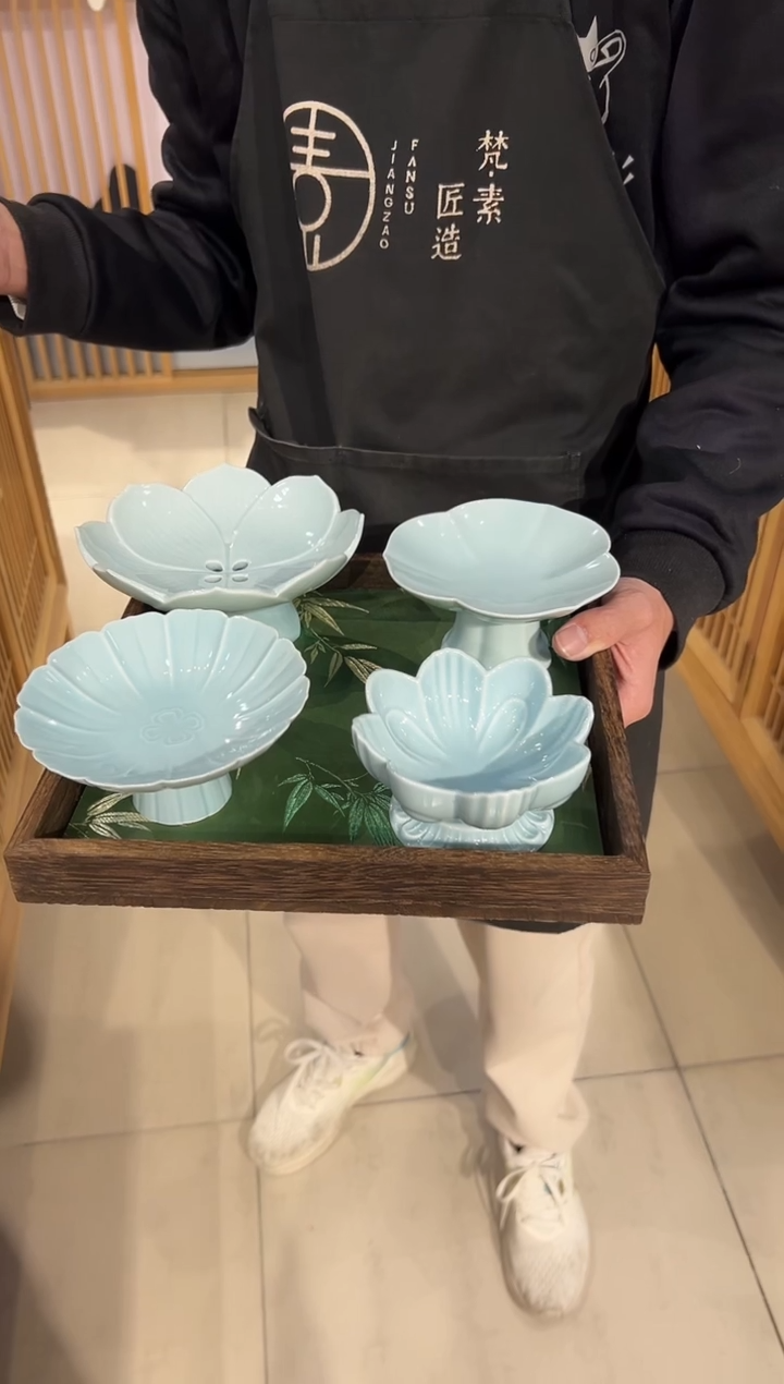 摆件陶非微瑕商品  【带托盘 布垫】