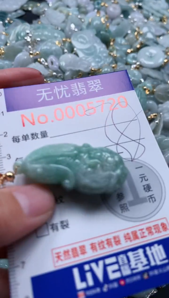 翡翠未镶嵌吊坠(不含链)5720