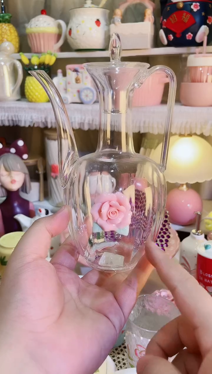 【闪购商品】瓷片高颜值又实用的茶壶