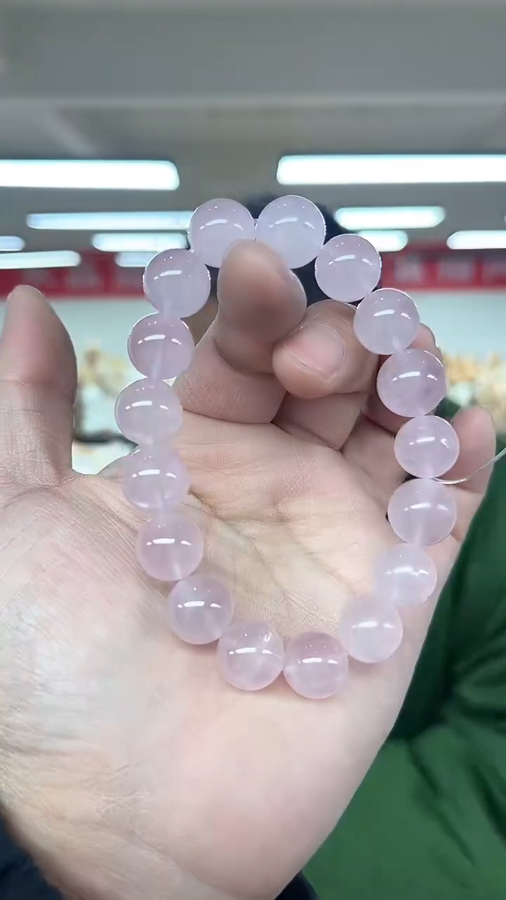 【闪购商品】芙蓉石手链未镶嵌天然手串多样性发一12mm