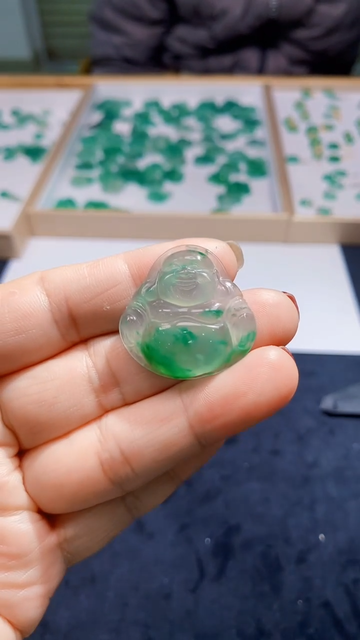 【闪购商品】石英质玉颈饰未镶嵌天然A货非洲翠，石英玉