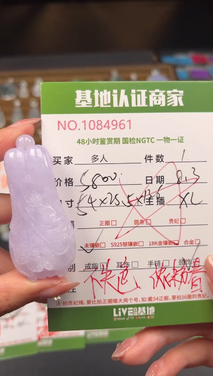 翡翠未镶嵌颈饰多人