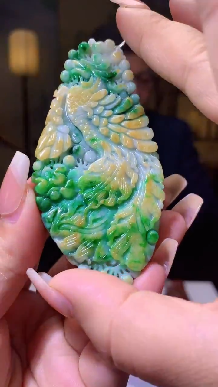 【闪购商品】定制翡翠未镶嵌1019XX-毛货挂件31