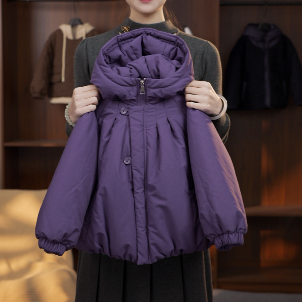 2025*亲子装棉服加厚保暖洋气连帽潮流时尚小众设计师款QZ293