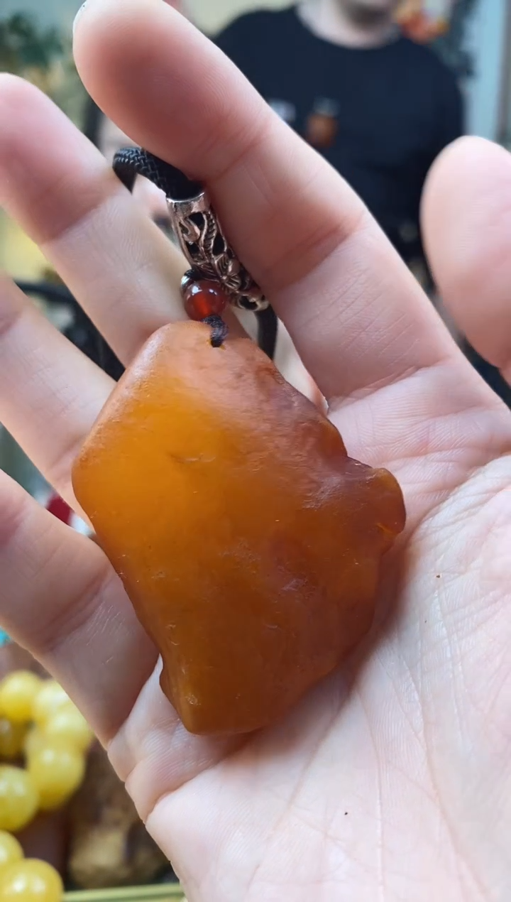 【闪购商品】琥珀颈饰未镶嵌吊坠