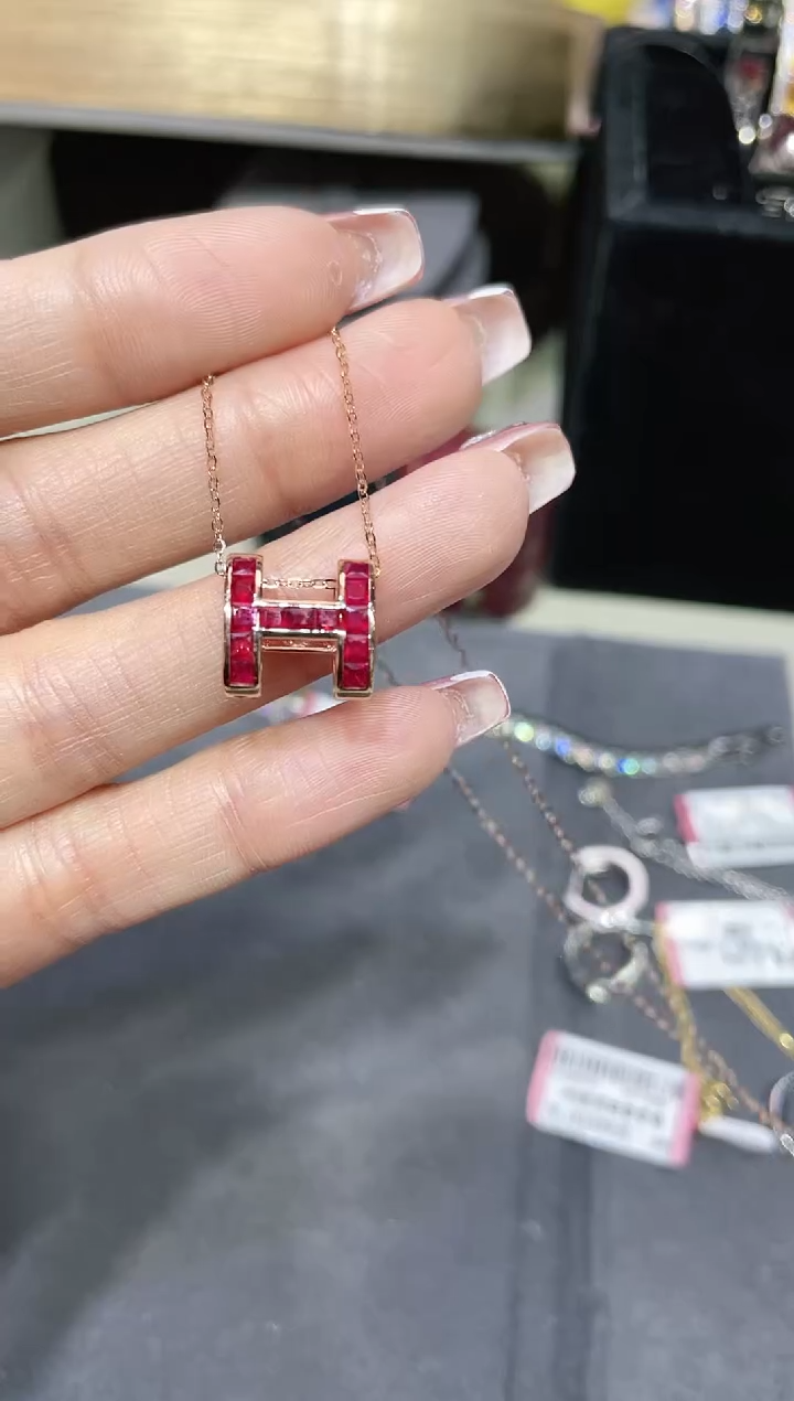 【闪购商品】红宝石项链18K金镶嵌·