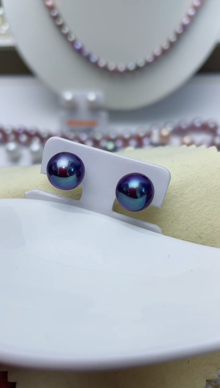 【闪购商品】淡水珍珠耳饰18K金镶嵌W12