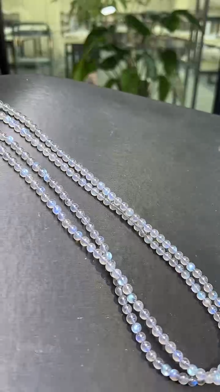 未镶嵌手串拉长石灰月光多圈手串5-6m+ 多样性发一 M57420