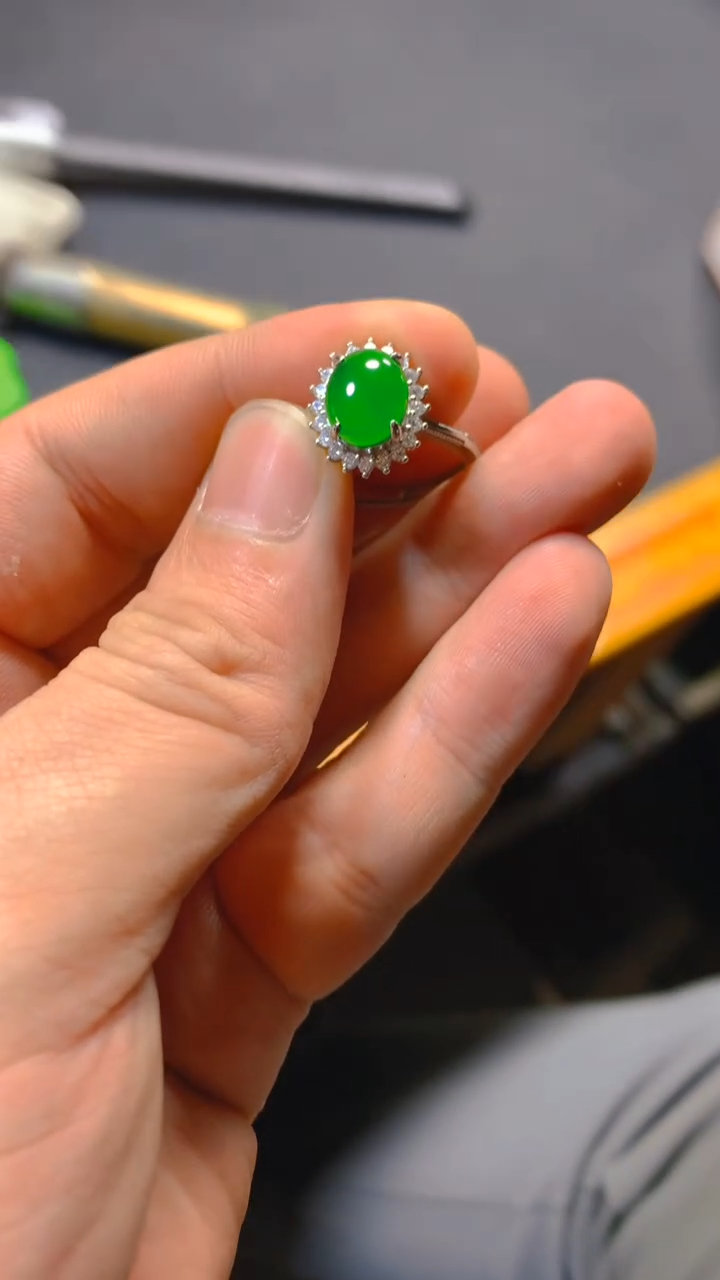 【闪购商品】翡翠戒指未镶嵌0917514456多样性发一