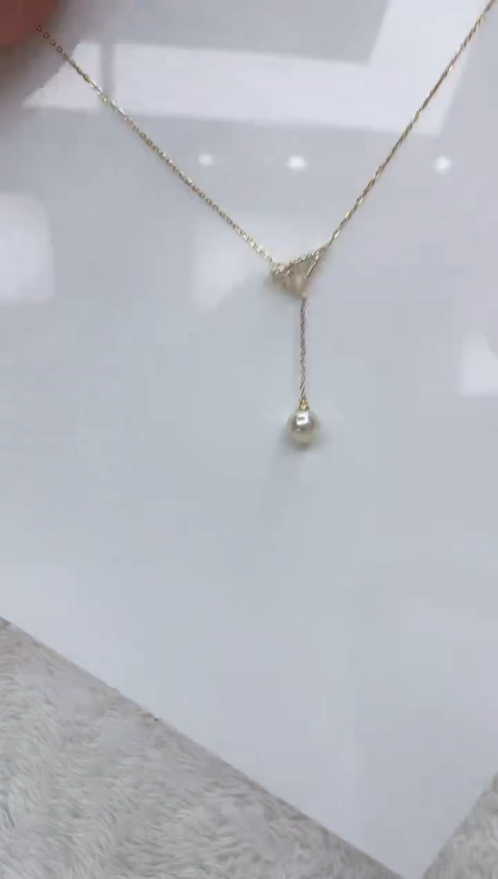 【闪购商品】海水珍珠颈饰银S925镶嵌海水珍珠项链