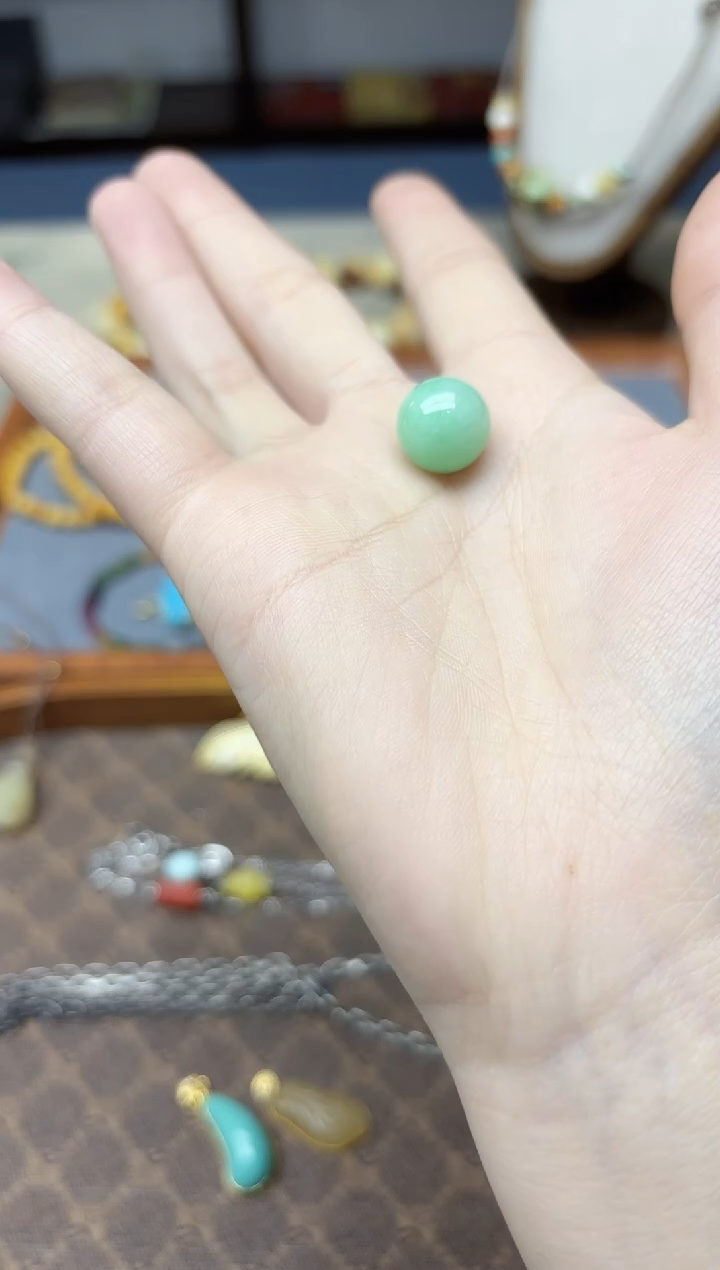 未镶嵌挂件翡翠翡翠单珠配饰XC