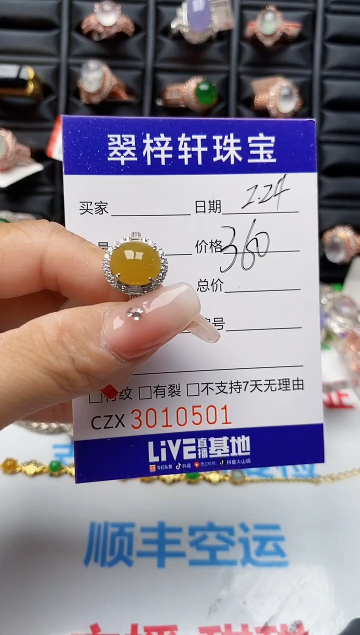 【闪购商品】翡翠戒指银S925镶嵌0501