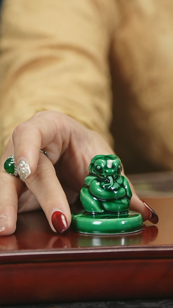 【闪购商品】瓷唐里郎窑绿小香插