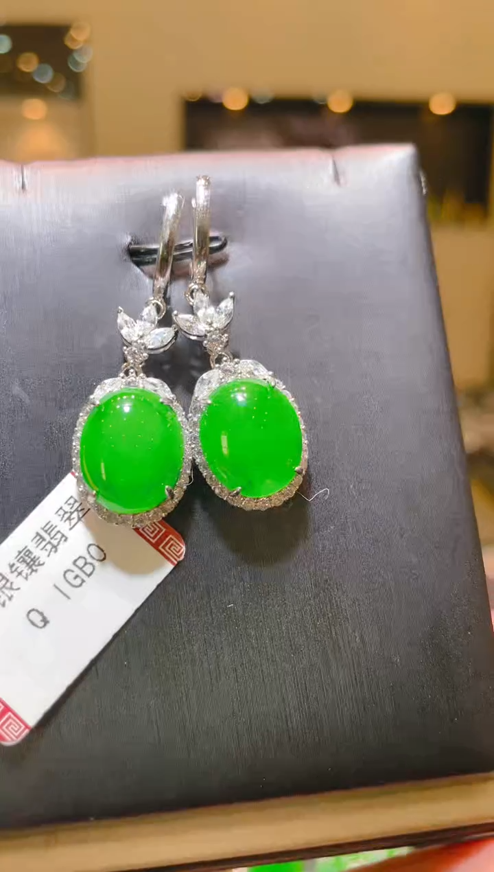 【闪购商品】翡翠银S925镶嵌吊坠(不含链)A18