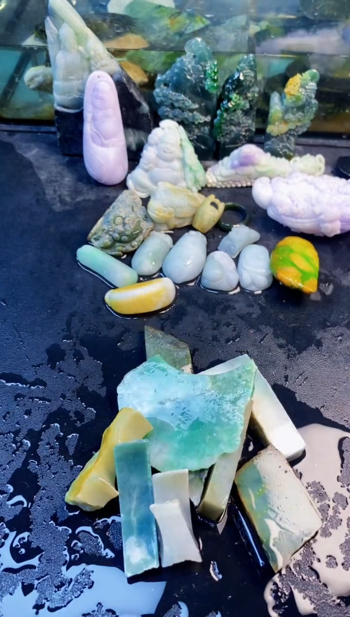 颈饰未镶嵌翡翠天然翡翠025