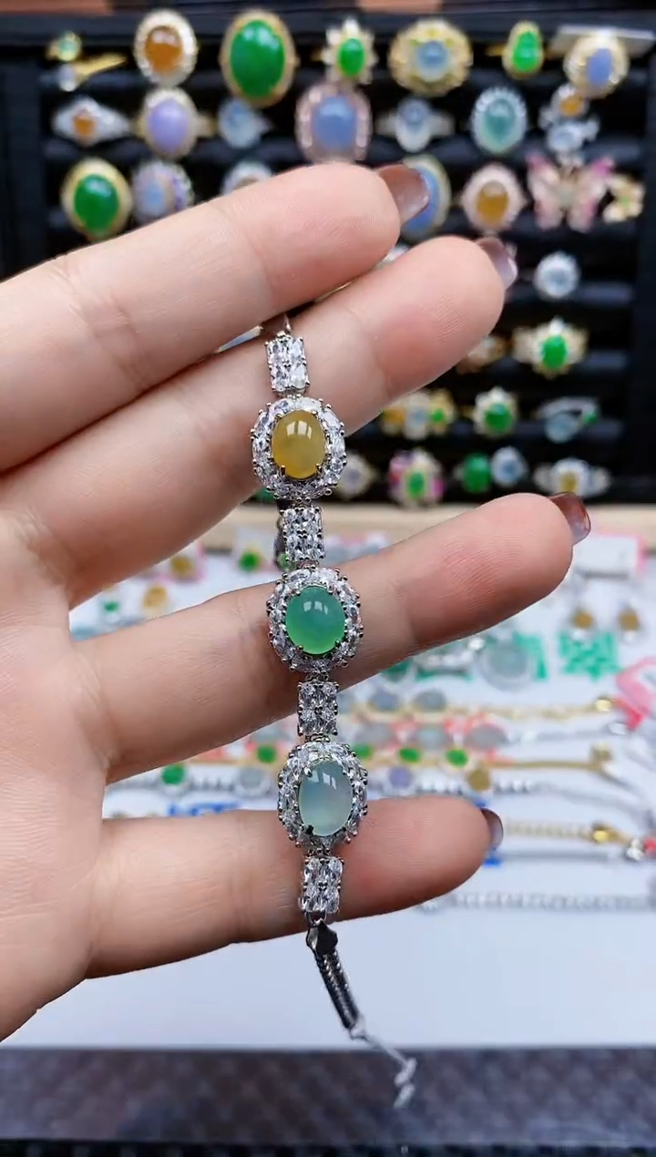 银S925镶嵌戒指翡翠314