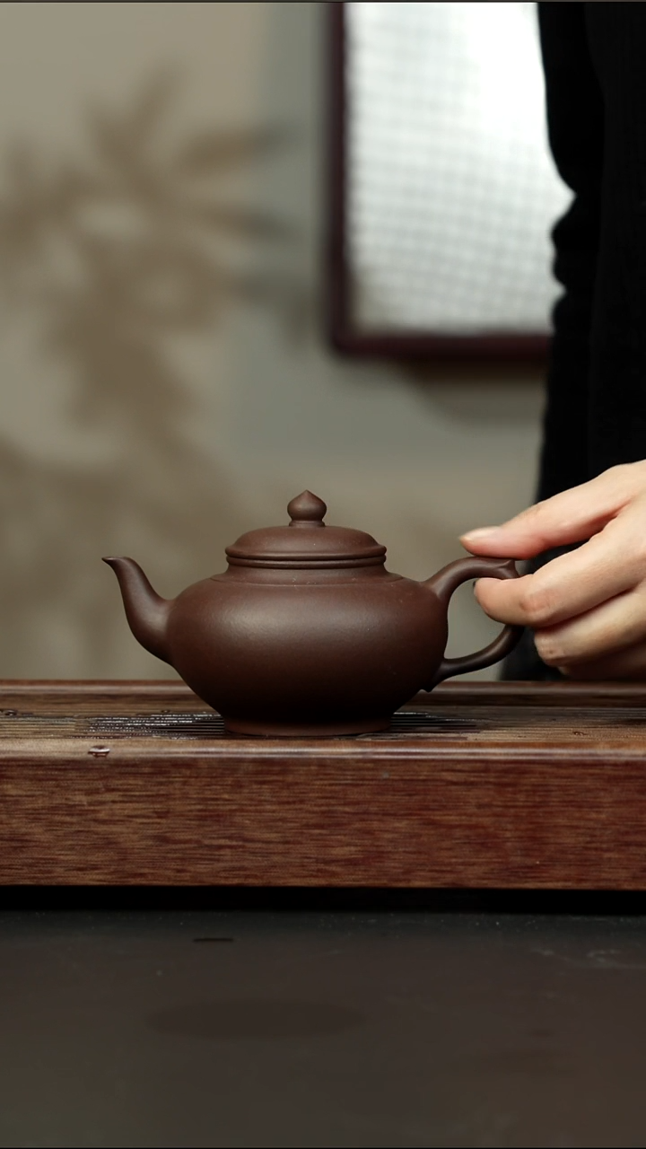 茶壶紫砂老紫泥 笑樱