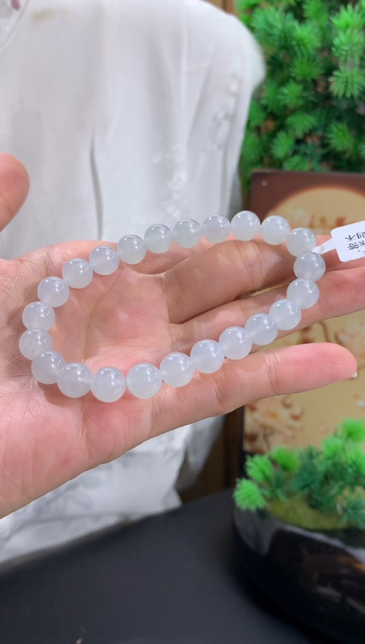 未镶嵌手串翡翠卡8mm