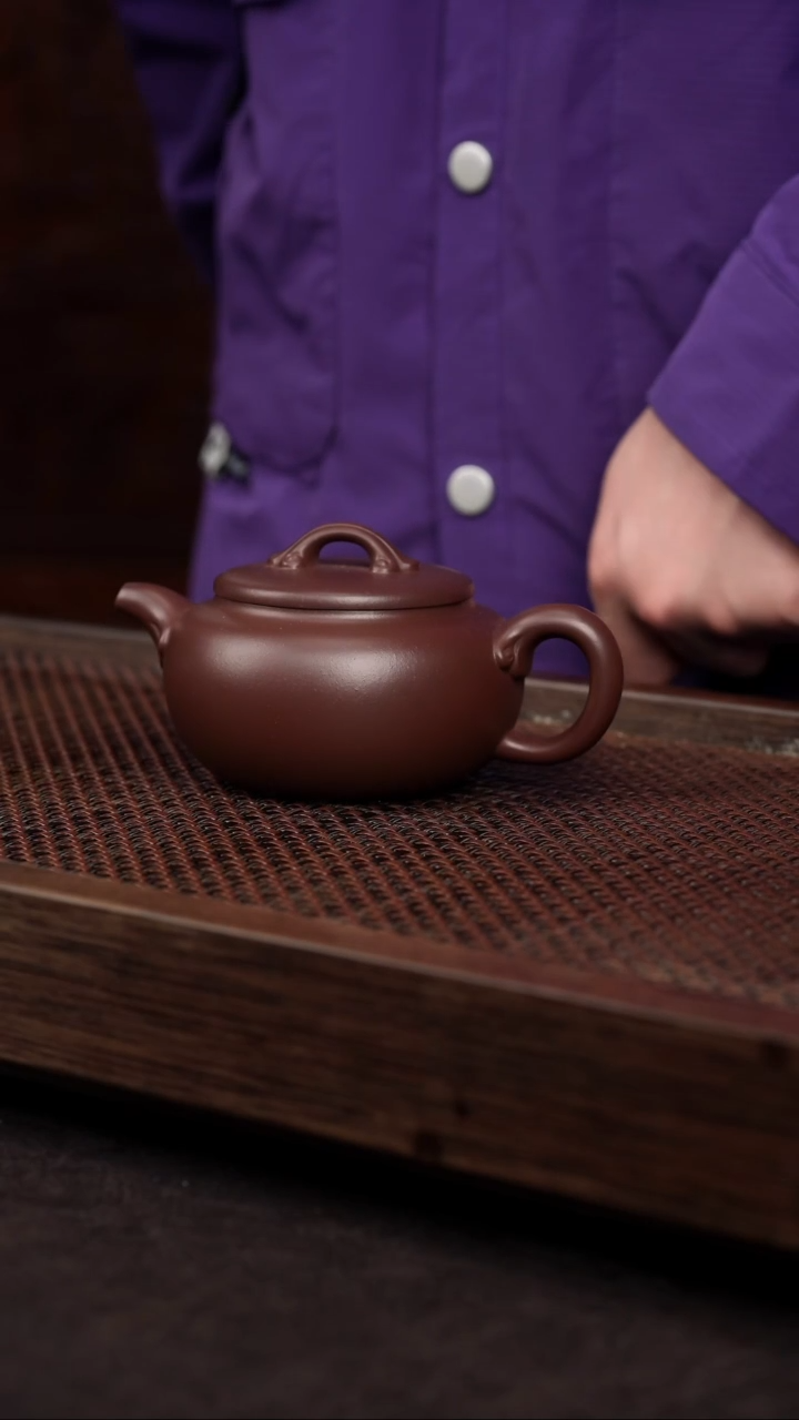 【闪购商品】紫砂茶壶红中泥玉如意