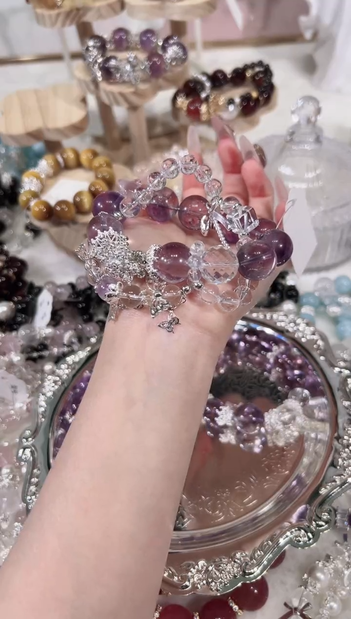 【闪购商品】水晶手链未镶嵌天然水晶默认微瑕 多样性发货发其一