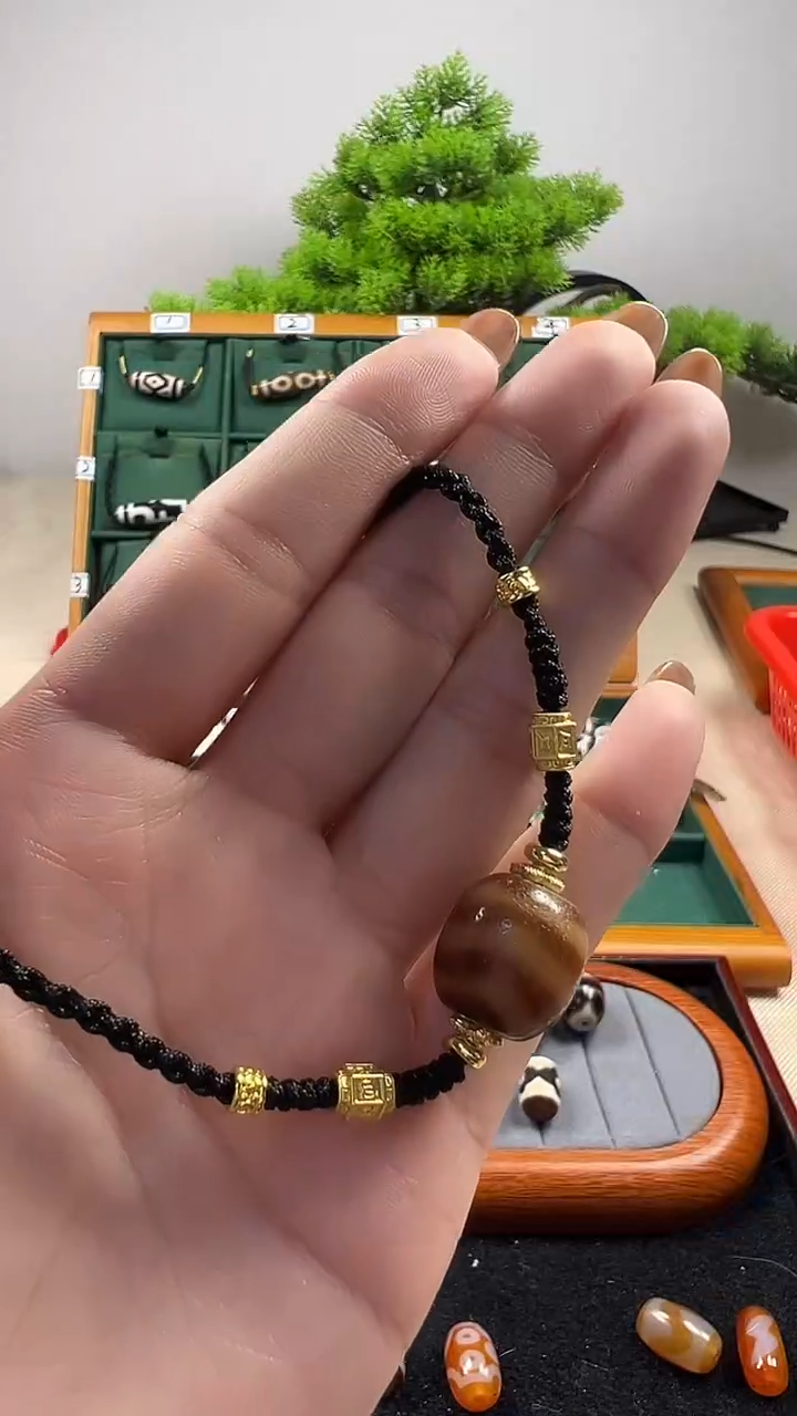 玛瑙/玉髓（覆膜）颈饰合金慧*30（微瑕随机发货）