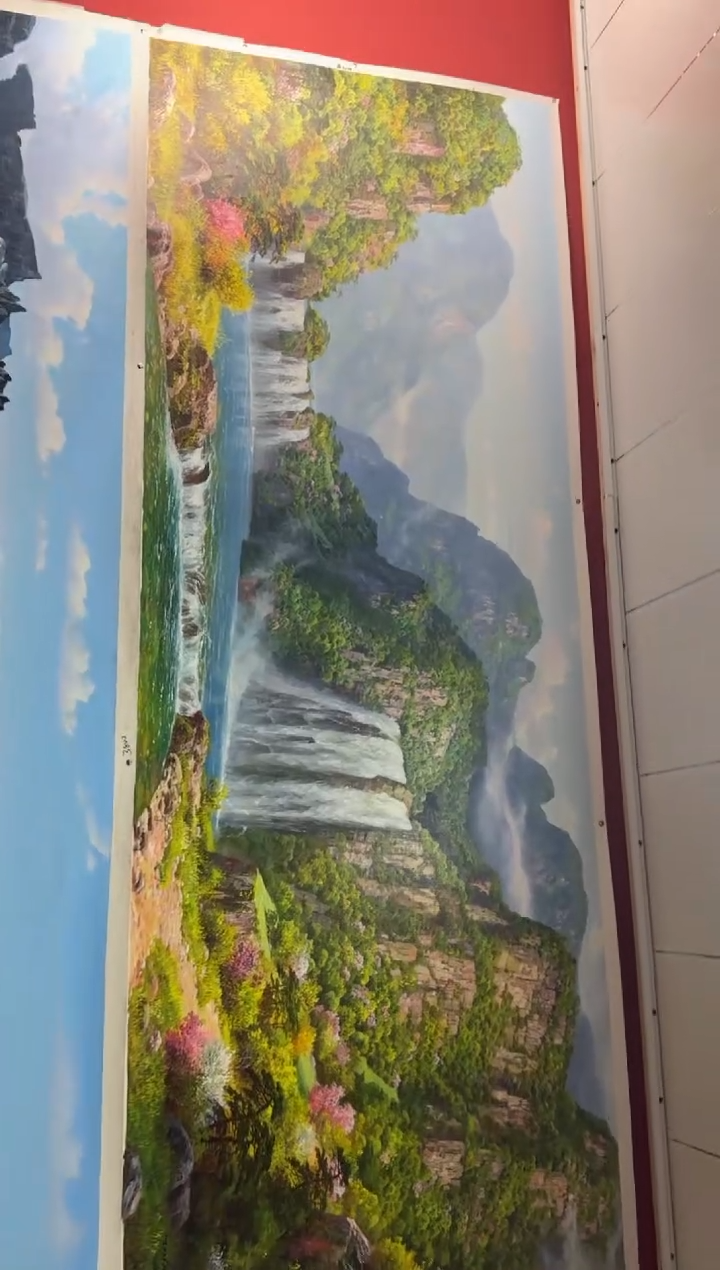 油画【115号】约2.2米丨朝鲜原创纯手绘孤品油画丨顺丰包邮  