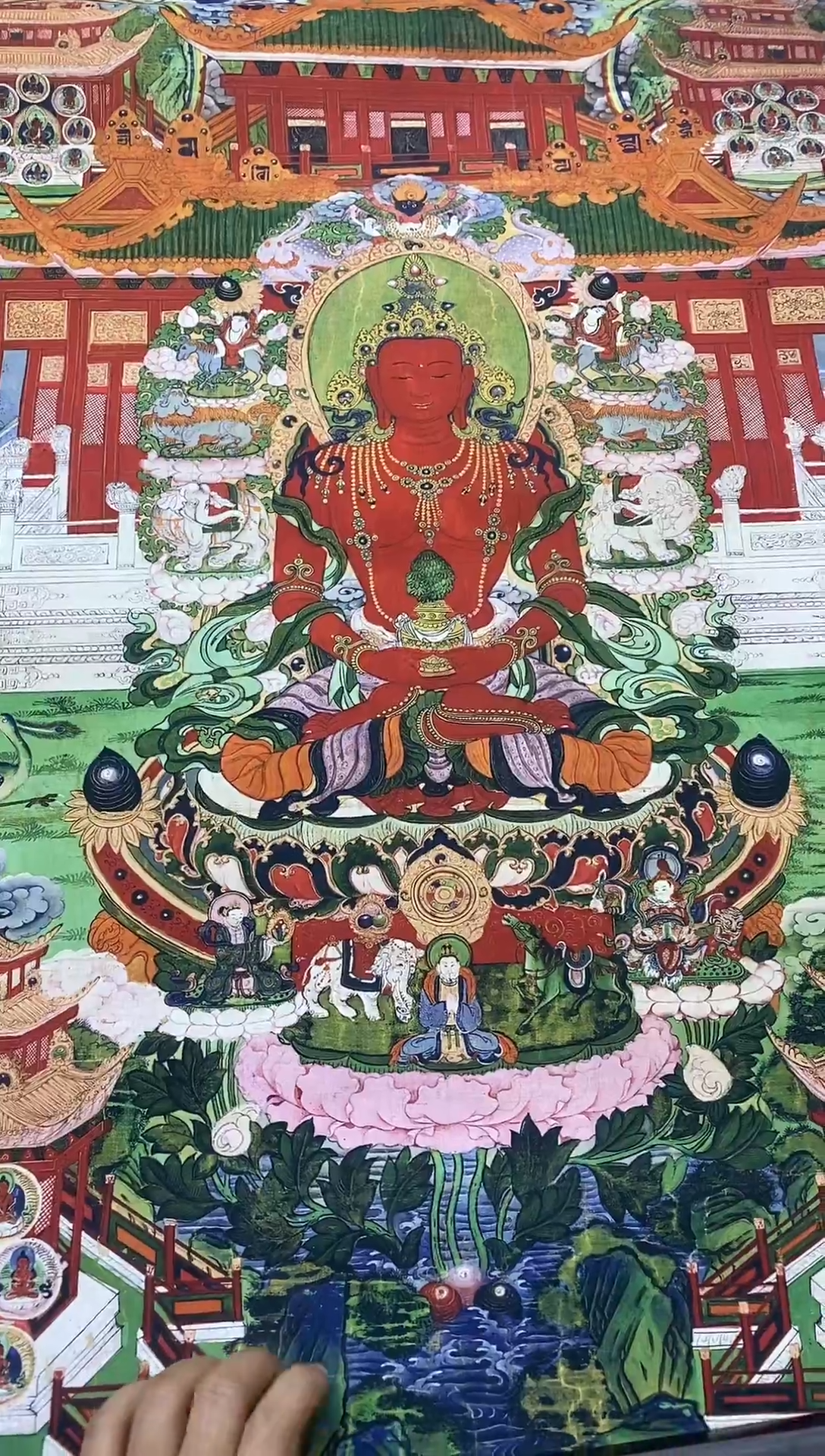 卷轴画卷轴画卷轴画精品挂饰 唐卡tk16098