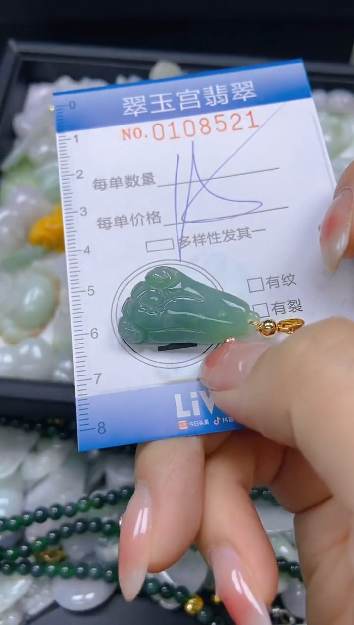 翡翠未镶嵌颈饰闪购0108521