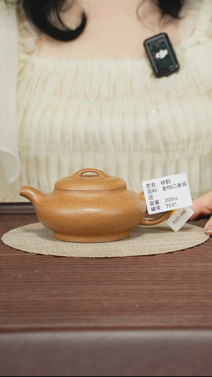 茶壶紫砂T031 老宕口老段泥 桥韵 200cc