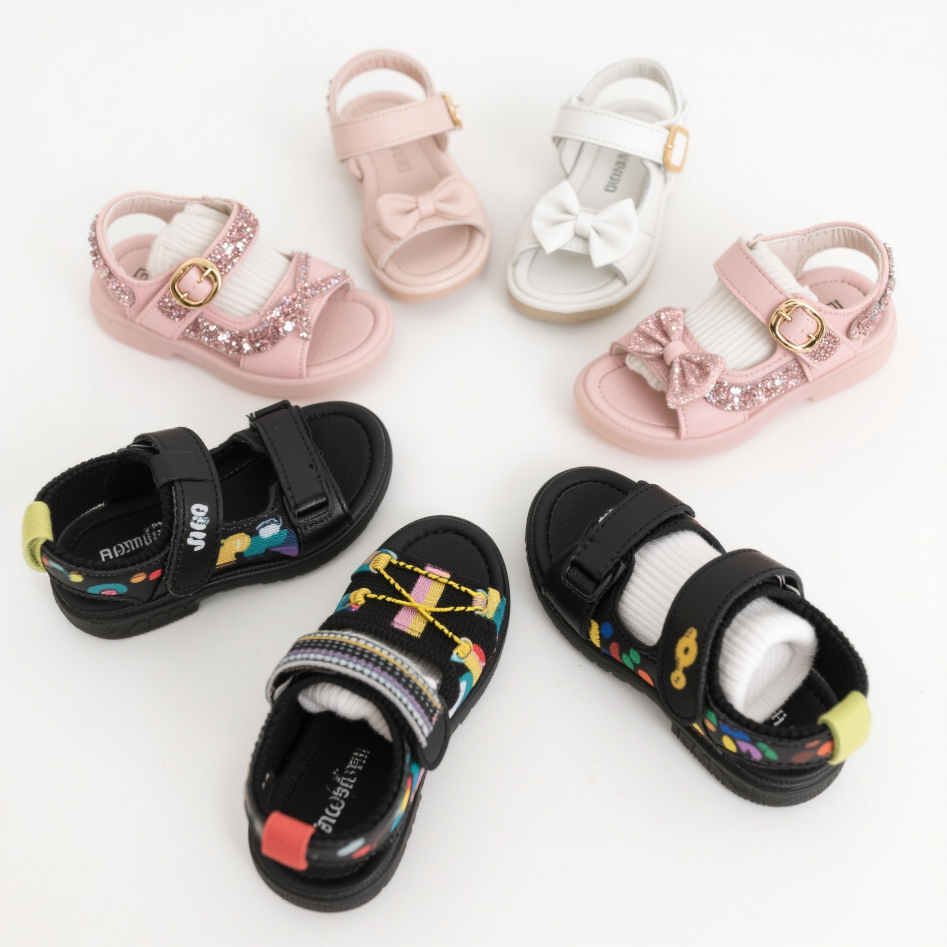 12月31 晓晓直播间 男女童儿童夏款2鞋鞋子 2双一组