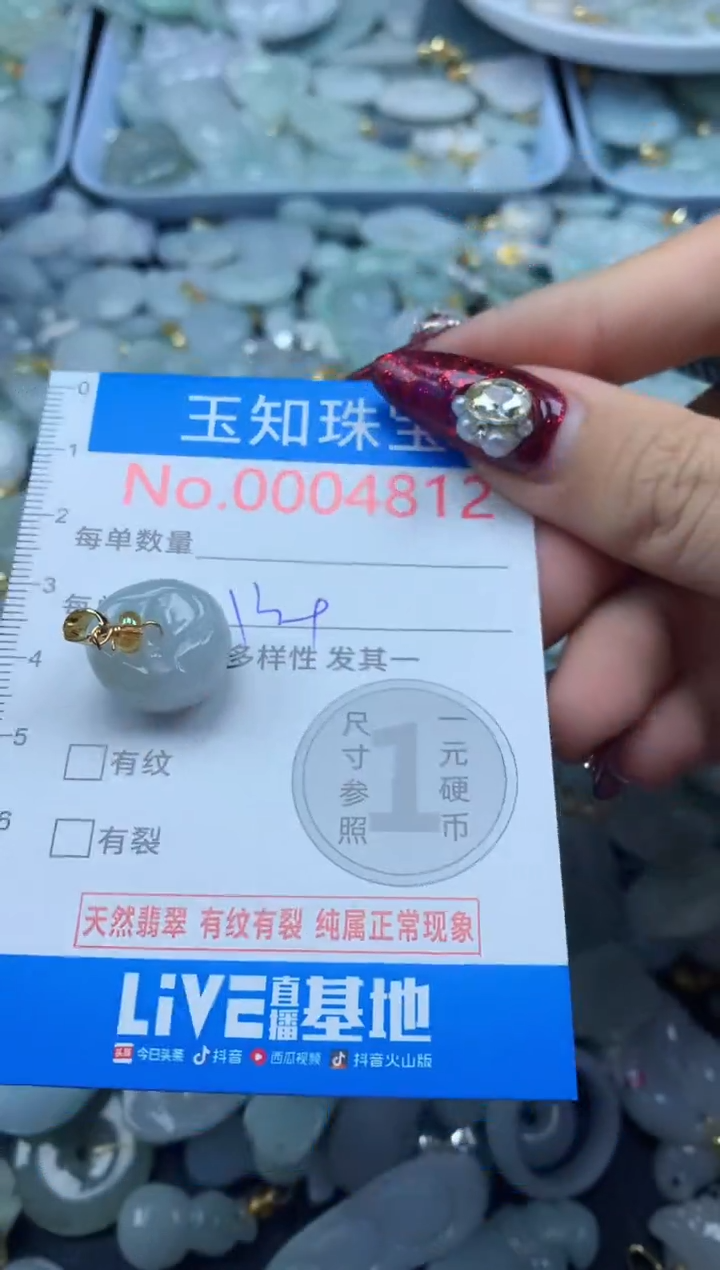 吊坠(不含链)未镶嵌翡翠4812