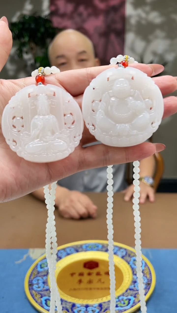 和田玉未镶嵌颈饰s420