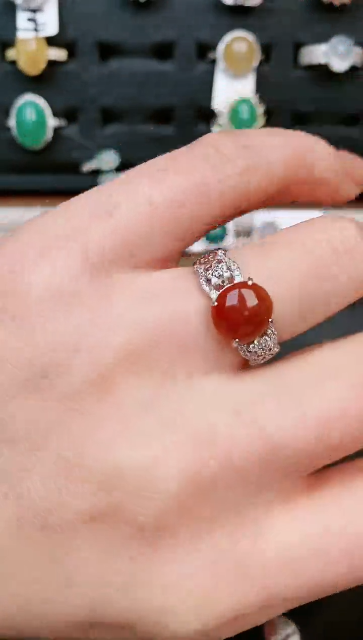 【闪购商品】翡翠戒指银S925镶嵌.....