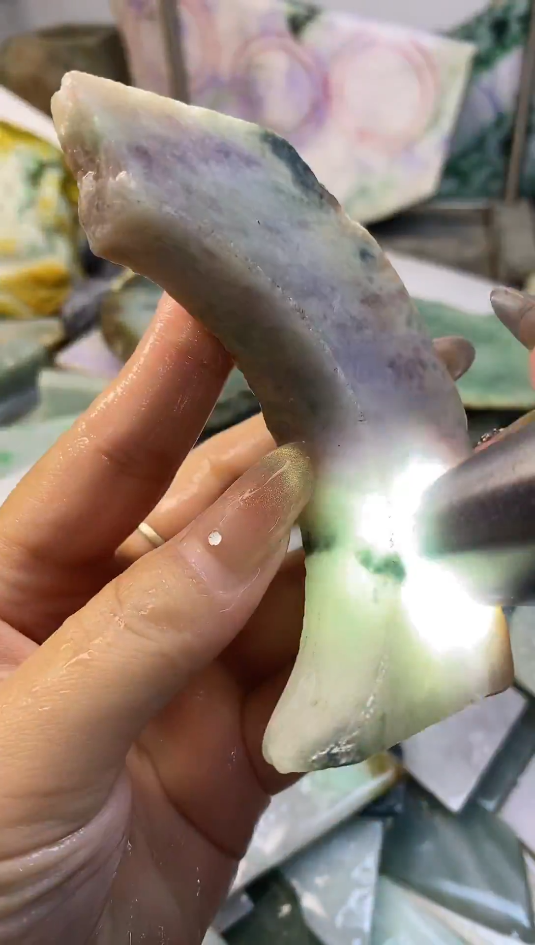 散珠翡翠天然缅甸翡翠A货531