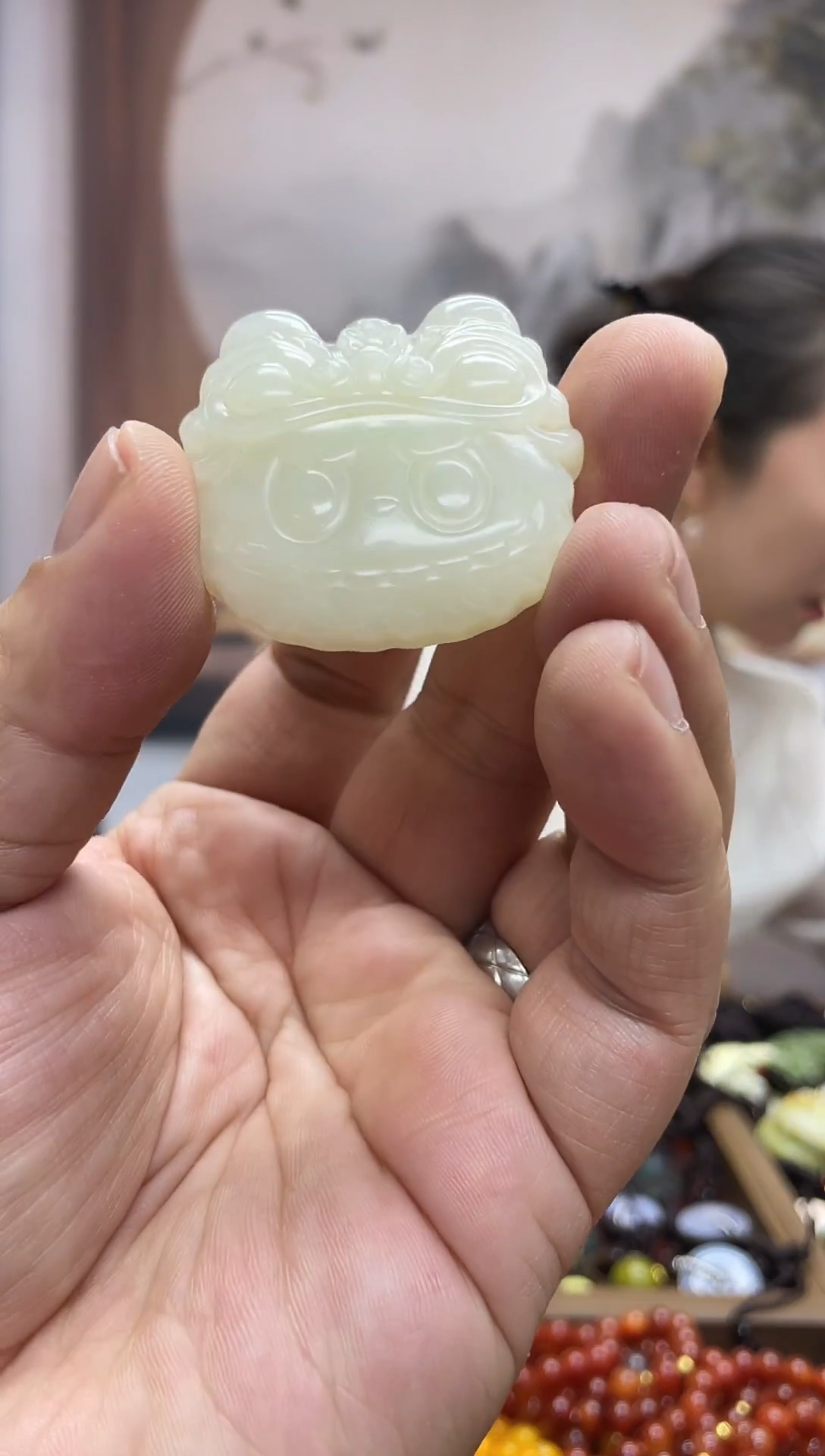 未镶嵌岫玉吊坠·