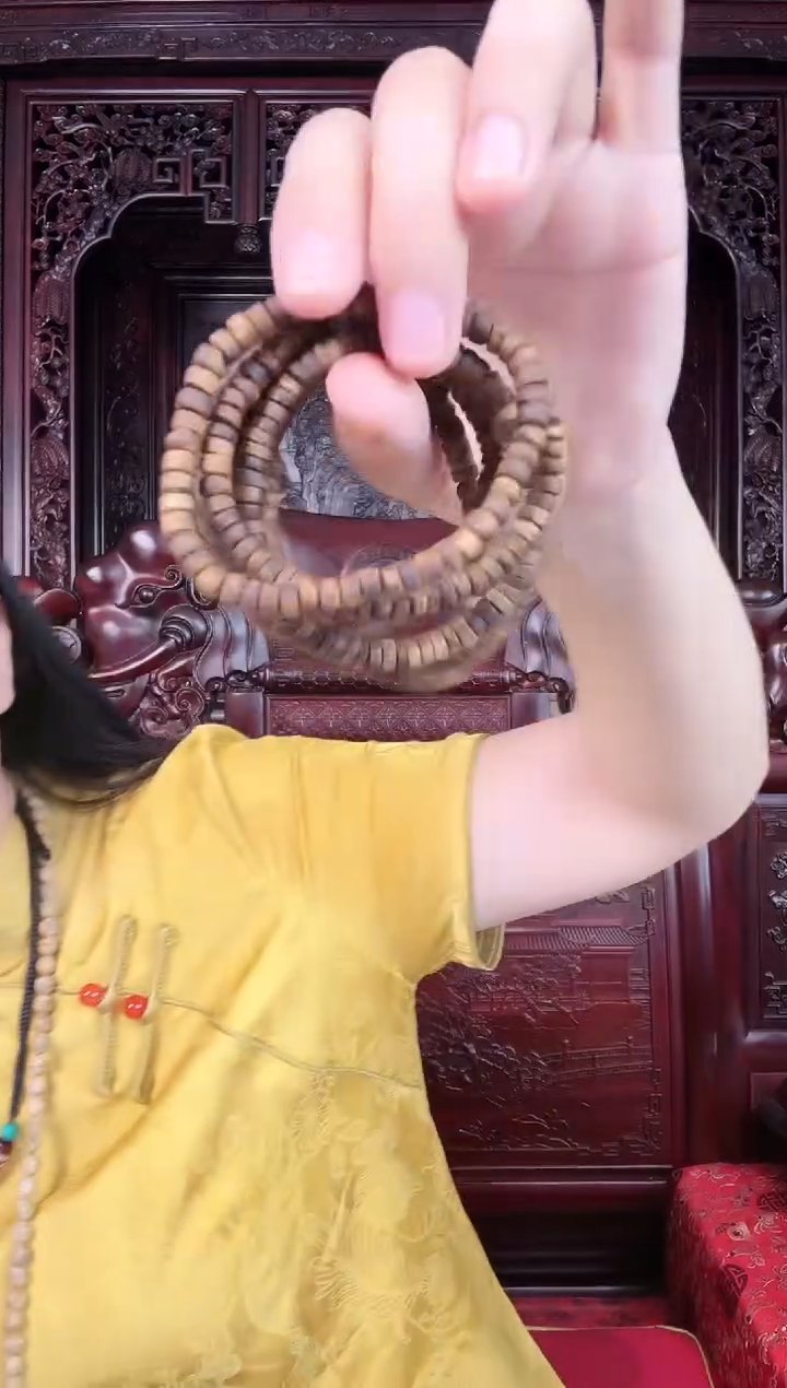 手串沉香JY14 海南莺歌绿棋楠单圈多样性发其一