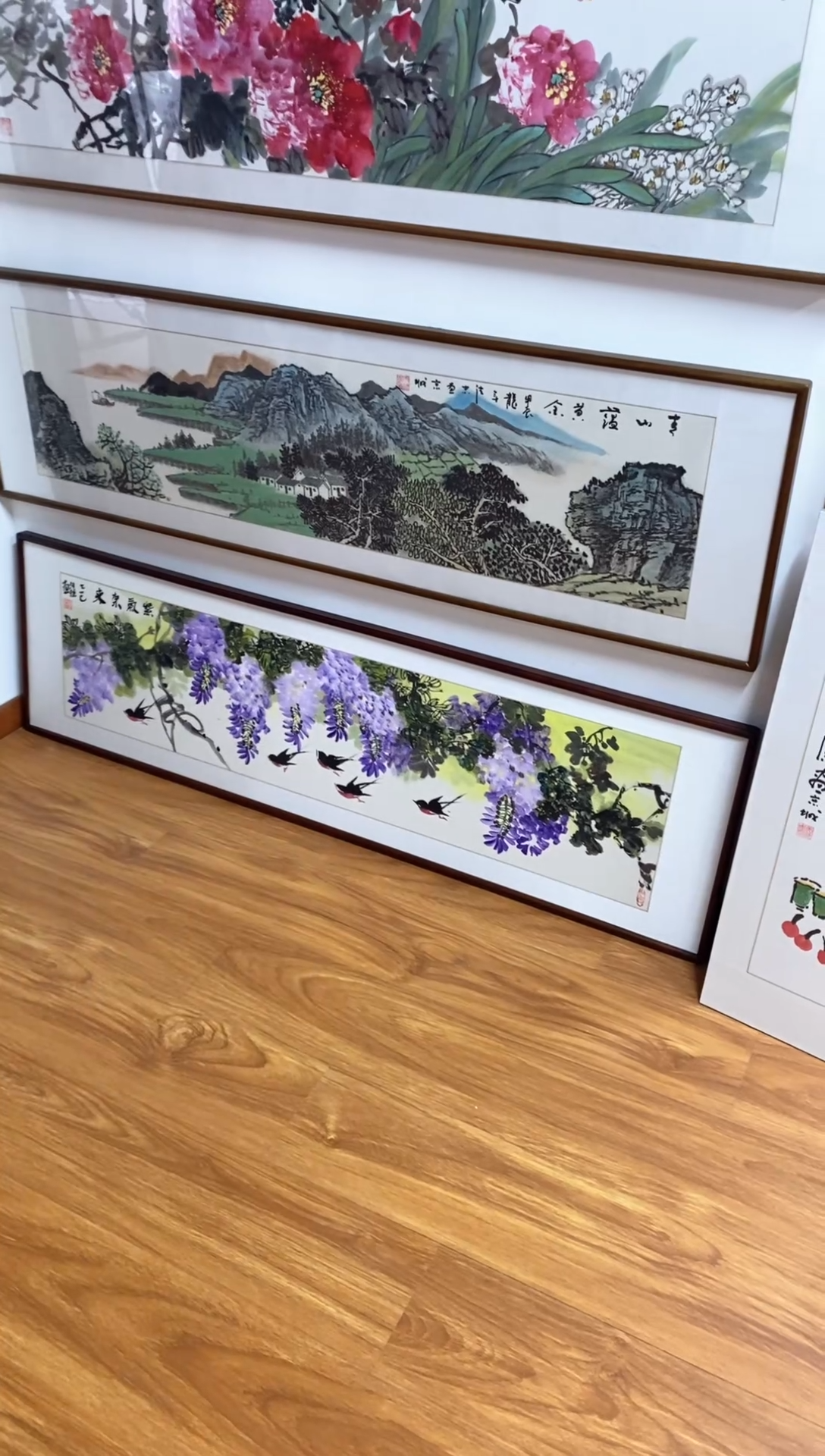 【闪购商品】国画汪琼《横幅紫气东来》含框162*47