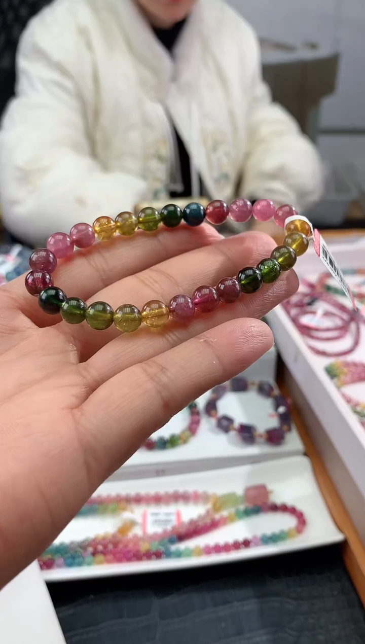 【闪购商品】碧玺手串未镶嵌多样性发一条