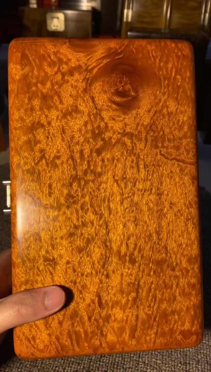 【闪购商品】金丝楠木艺金丝楠首饰盒F5