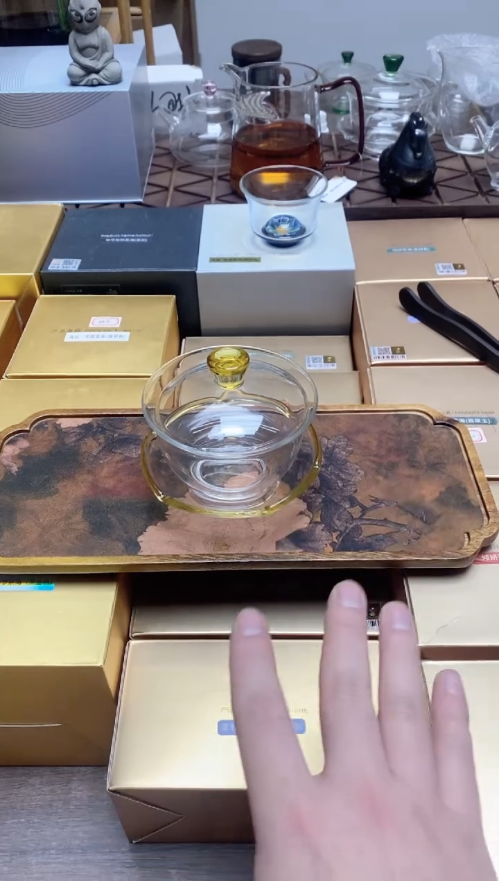 【闪购商品】孤品禾器沁莲盖碗浅黄色 无包装