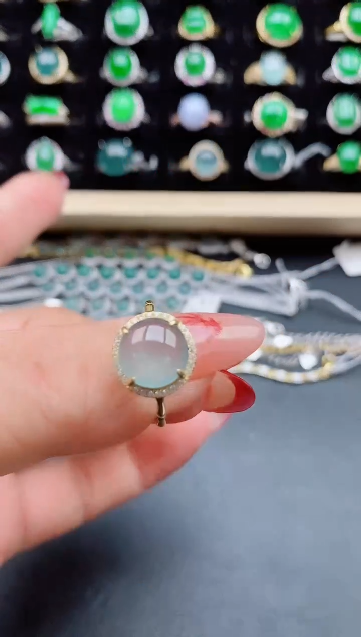 【闪购商品】翡翠戒指银S925镶嵌321321