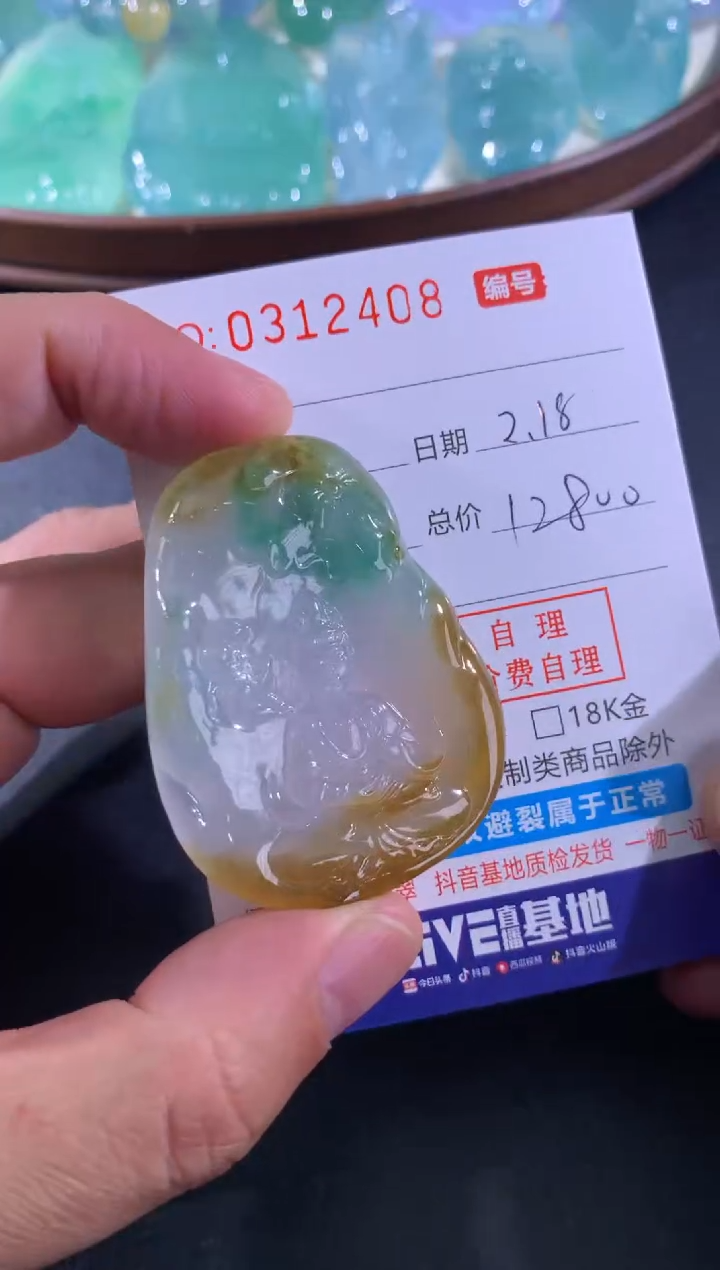 【闪购商品】翡翠颈饰未镶嵌天然A货翡翠