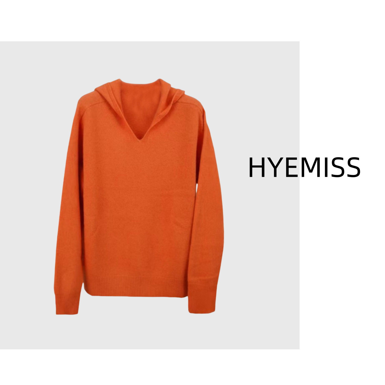 706新款百分百绵羊毛连帽纯色时尚套头针织羊毛衫