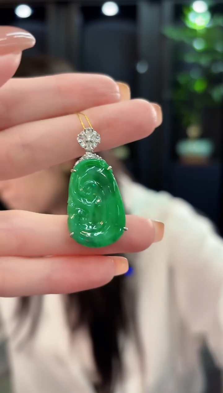 颈饰未镶嵌翡翠 缅甸A货/支持复检/一件