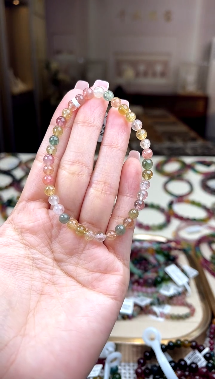 【闪购商品】碧玺/未镶嵌5mm+碧玺多圈多样性发货