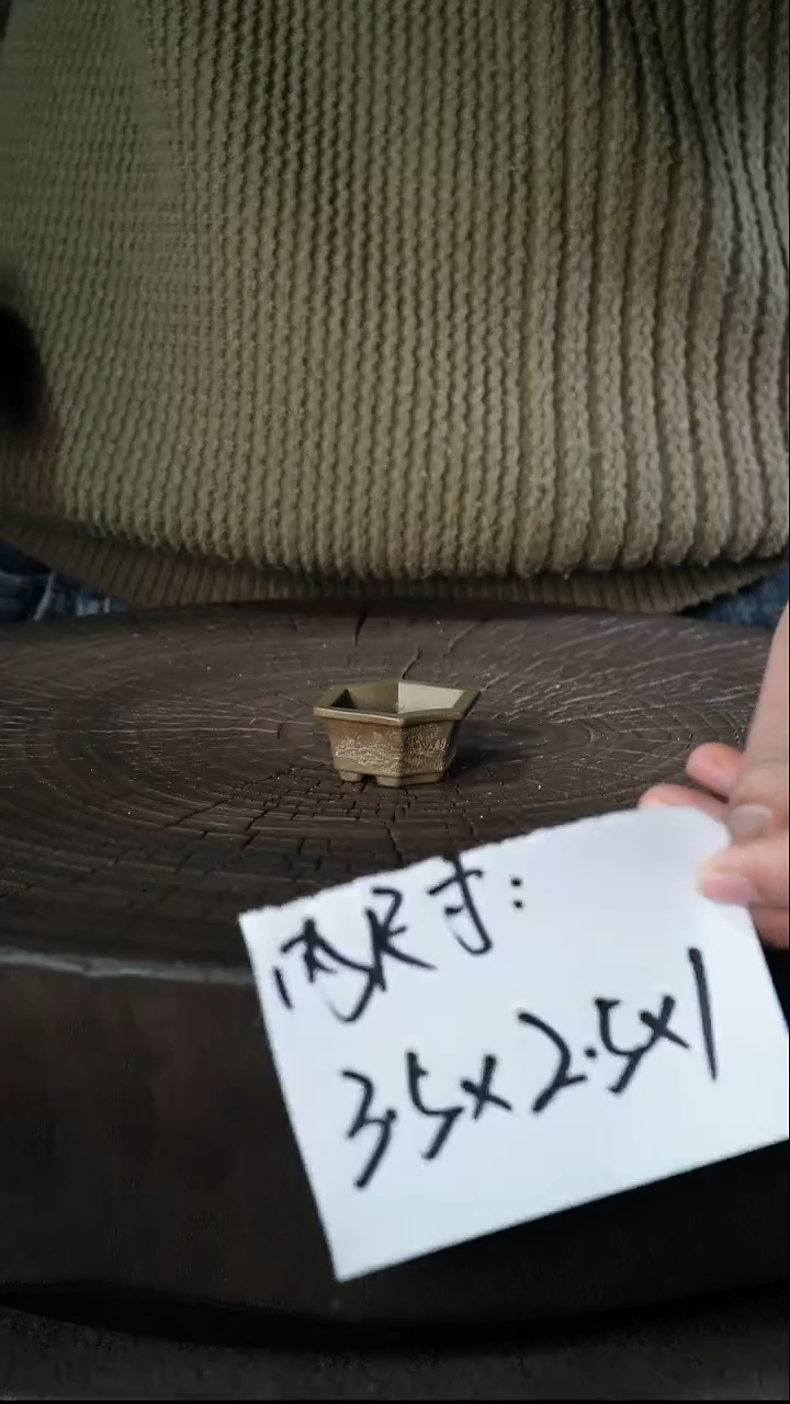 宜兴紫砂小花盆盆