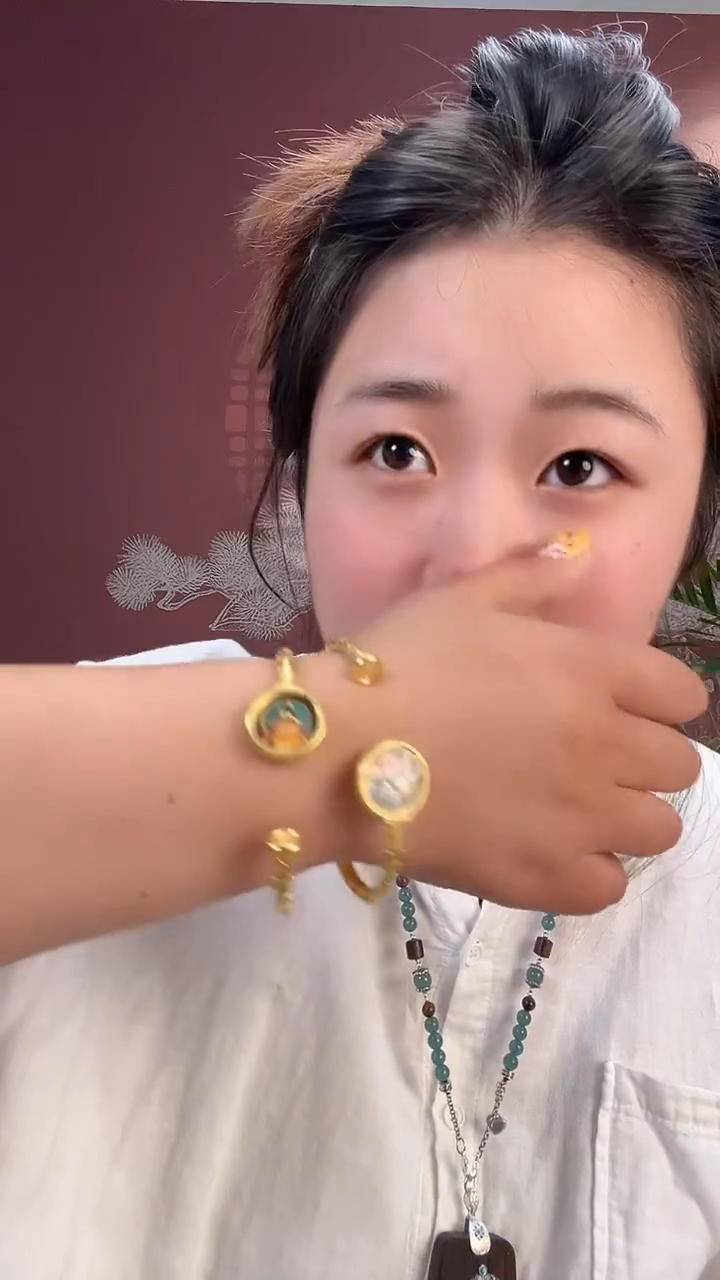 无合金2845黄财财手镯   